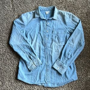 J Crew Jean button down Shirt